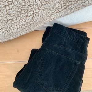 MERONA HIGH-RISE BLACK VELVET JEANS